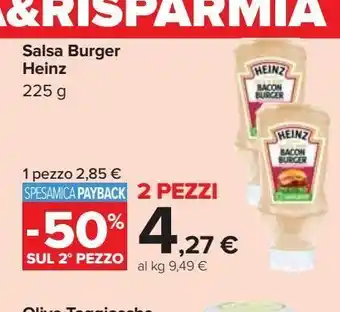 Carrefour Iper Salsa burger heinz 225 g offerta