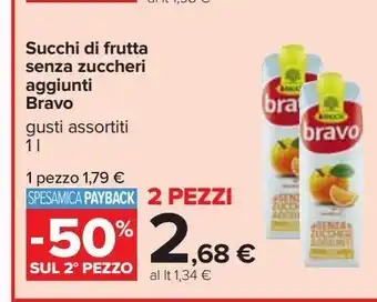 Succhi di frutta senza zuccheri aggiunti brava