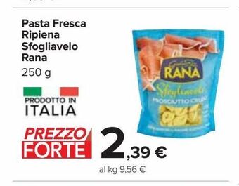 Carrefour Iper Pasta fresca ripiena sfogliavelo rana 250 g offerta