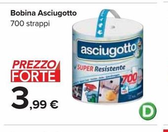 Carrefour Iper Bobina asciugotto 700 strappi offerta