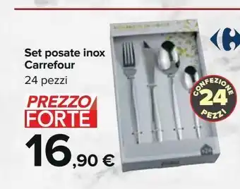 Carrefour Iper Set posate inox carrefour 24 pezzi offerta