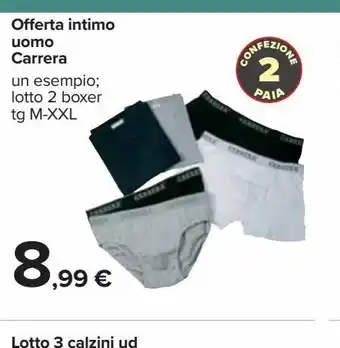 Offerta intimo uomo carrera