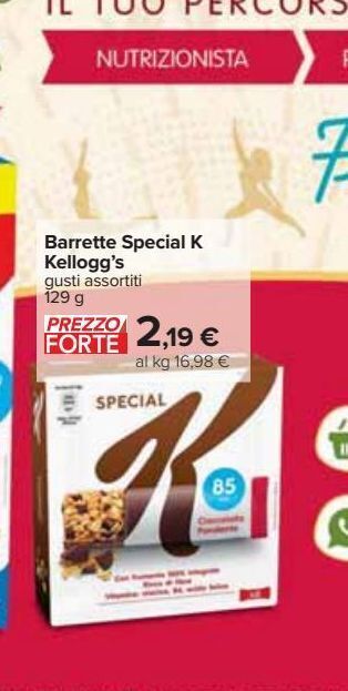 Carrefour Iper Barrette special k kellogg's offerta