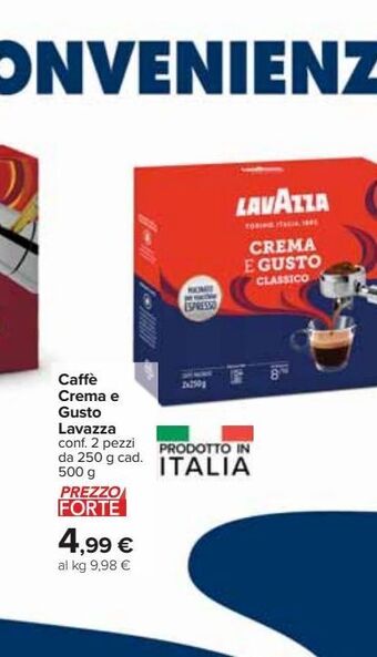 Carrefour Iper Caffè crema e gusto lavazza offerta