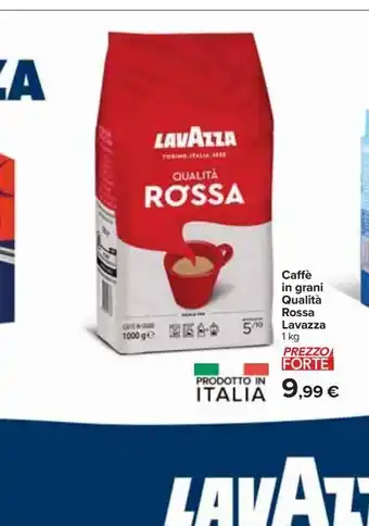 Carrefour Iper Caffè in grani qualita rossa lavazza offerta