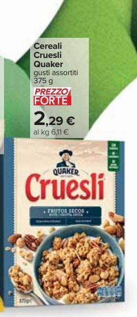 Cereali cruesli quaker