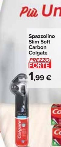 Carrefour Iper Spazzolino slim soft carbon colgate offerta
