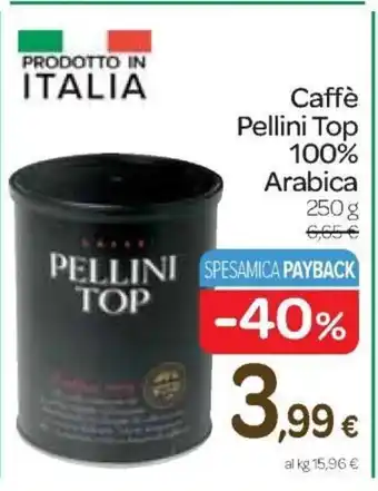 Carrefour Express Caffè Pellini Top 100% Arabica 250 g offerta