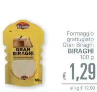 Unes Biraghi Gran Biraghi Formaggio grattugiato 100g offerta