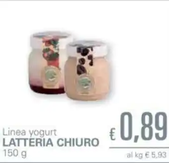 Unes Latteria Chiuro Linea Yogurt 150g offerta