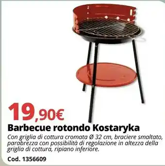 Brico Io Barbecue Rotondo Kostaryka offerta