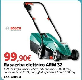 Brico Io Bosch Rasaerba Elettrico ARM 32 offerta