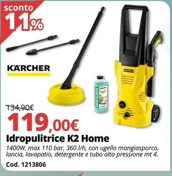 Brico Io Idropulitrice K2 Home offerta