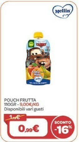 Bimbo Store Mellin Pouch Frutta offerta