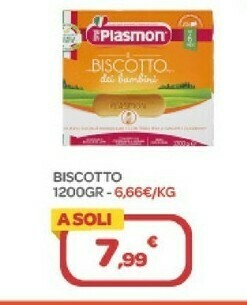 Bimbo Store Plasmon Biscotto 1200g offerta