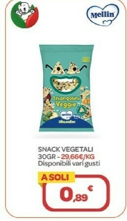 Bimbo Store Mellin Snack Vegetali offerta