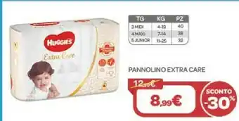 Bimbo Store Huggies Pannolini Extra Care offerta