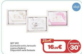 Bimbo Store Set 3PZ Lenzuola Sotto offerta