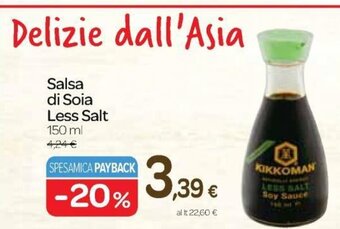 Carrefour Express Salsa di Soia Less Salt 150 ml offerta