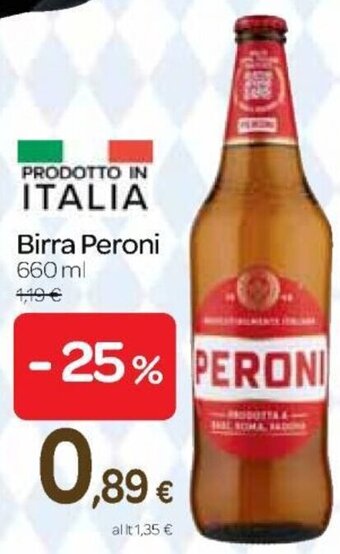 Carrefour Express Birra Peroni 660 ml offerta