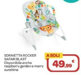 Bimbo Store Bright starts Sdraietta Rocker Safari Blast offerta