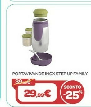 Bimbo Store Chicco Portavivande Inox Step Up Family offerta