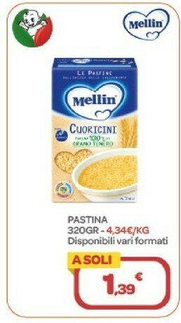 Bimbo Store Mellin Pastina offerta