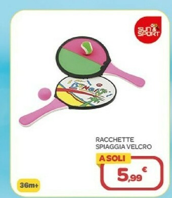 Bimbo Store Racchette Spiaggia Velcro offerta