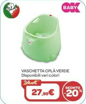 Bimbo Store Ok Baby Vaschetta Opla Verde offerta