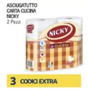 Iper Tosano Nicky Asciugatutto Carta Cucina 2 Pezzi offerta