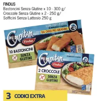 Iper Tosano Findus Bastoncini Senza Glutine x 10 - 300 g/Croccole Senza Glutine x 2 - 250 g offerta