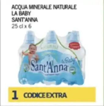 Iper Tosano Sant'Anna Acqua Minerale Naturale La Baby 25 cl x 6 offerta