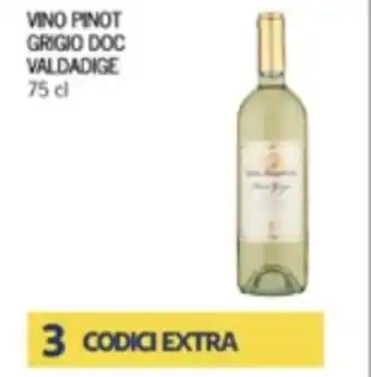 Iper Tosano Vino Pinot Grigio DOC Valdadige 75 cl offerta