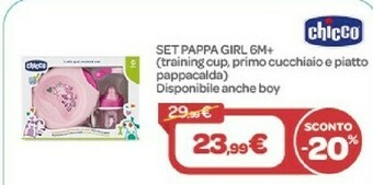 Bimbo Store Chicco Set Pappa Girl 6m+ offerta