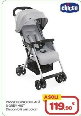 Bimbo Store Chicco Passeggino Ohlala 3 Grey Mist offerta