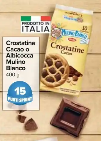 Carrefour Express Crostatina Cacao o Albicocca Mulino Bianco 400 g offerta