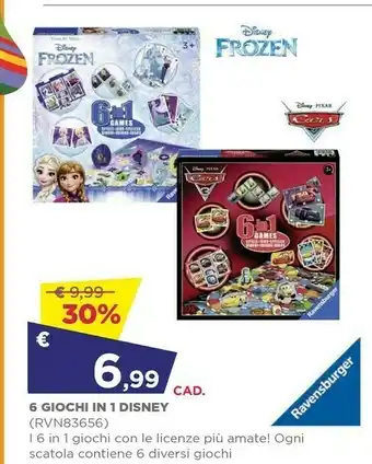 Toys Center 6 Giochi In 1 Disney offerta