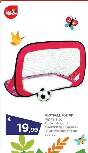 Toys Center Sun & Sport Football Pop-up offerta