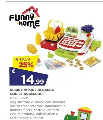 Toys Center Funny Home Registratore Di Cassa Con 27 Accessori offerta