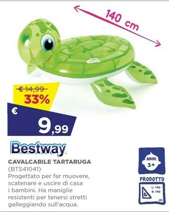 Bestway Cavalcabile Tartaruga