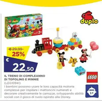 Toys Center Lego Il Treno Di Compeanno Di Topolino E Minnie offerta