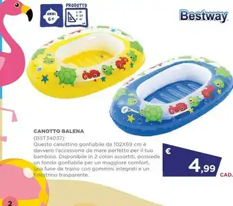 Bestway Canotta Balena