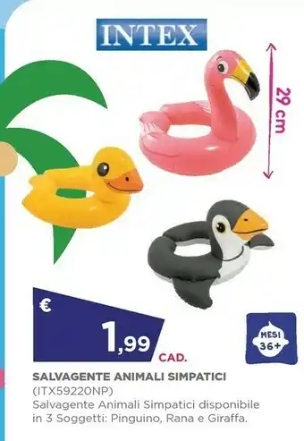 Intex Salvagente Animali Simpatici