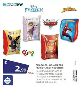 Mondo Braccioli Gongiabili Personaggi Assortiti