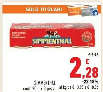 Conad Simmenthal Carne offerta