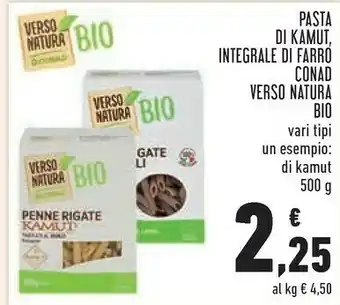 Conad Conad - Penne Rigate Kamut 500 G(ml) offerta