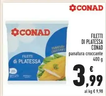 Conad Conad Filetti Di Platessa Panatura Croccante offerta