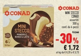 Conad Conad Mini Stecco Mandorle, Bianco E Latte offerta
