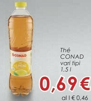 Conad Conad - Thè Al Limone 1500 G(ml) offerta