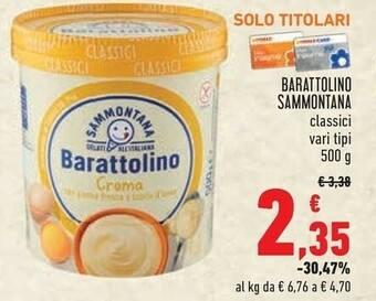Conad Sammontana Barattolino Crema 500 G(ml) offerta